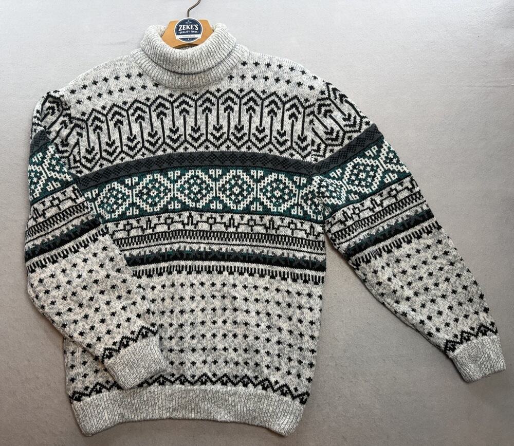 Vintage Nordic Fair Isle Pattern Pucci Collection Men’s Sweater Size M. 80s/90s